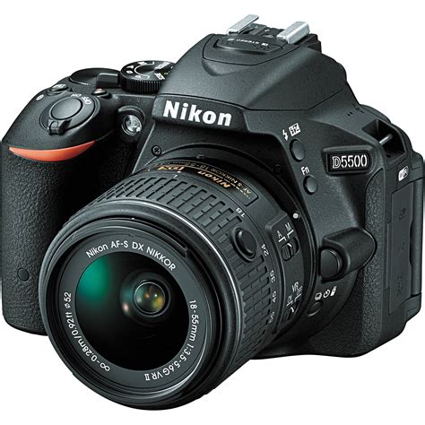 Nikon D5500 Dslr Camera With 18 55mm Lens Black Open Box 1546