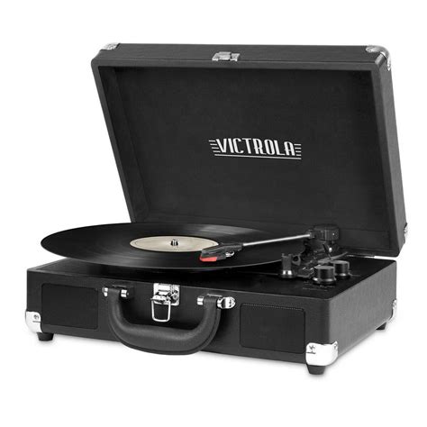 Victrola Bt Suitcase Record Player With 3 Speed Turntable