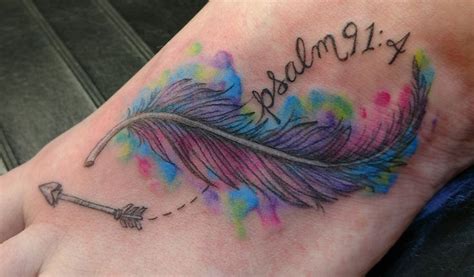 Psalm 914 In 2020 Feather Tattoos Feather Arrow Tattoo Infinity