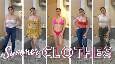 Asmr Summer Clothing Haul Try On Youtube