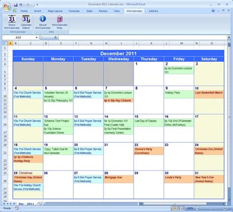 How To Create A Holiday Planner In Excel