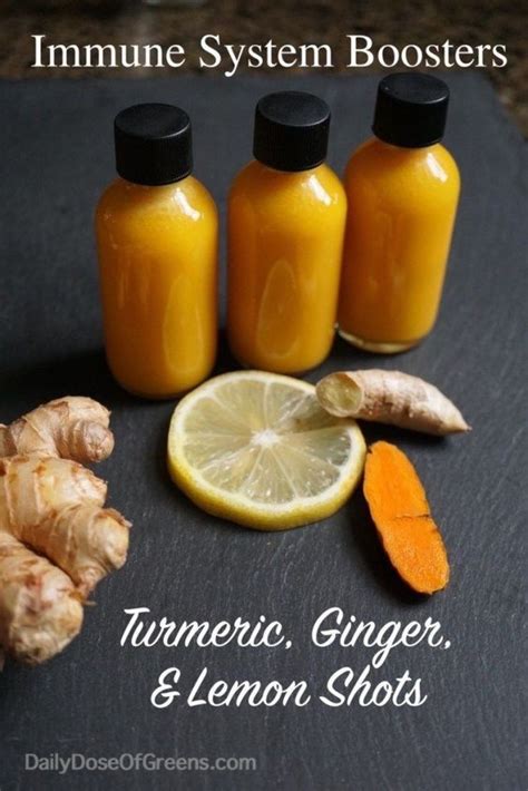 Turmeric Ginger Lemon Shots Daily Dose Of Greens Recipe In 2020