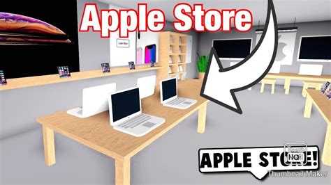 I Built A Apple Store It Was The Best Roblox Bloxburg Youtube