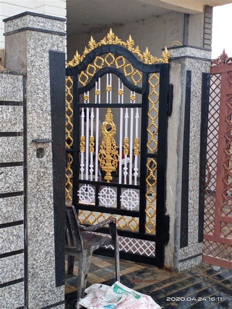 Wrought iron modern main gate designs and colors. Gate Color Ideas : Iron Gate At Your House? Here's How You ...