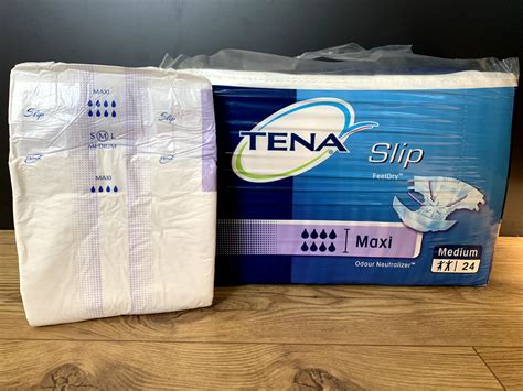 Tena Slip Maxi Medium Vintage Old Plastic Backed Abdl Full Package