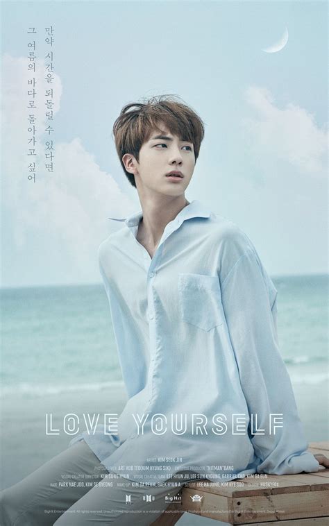Update Bts Shares New Poster Of Jin For Upcoming Love Yourself