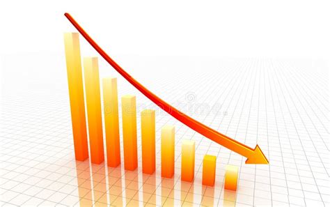 3d Decrease Graph Stock Illustration Illustration Of Investment 14222873