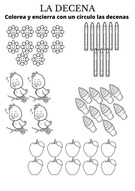 La Decena En 2023 Decenas Y Unidades Actividades De Alfabetización