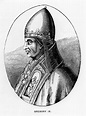 Ritratto di Papa Gregorio IX (c.1170-1241) illustrazione dalla "Scienza ...