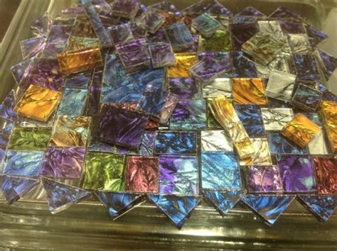 Sampler Mix 75 Piece Van Gogh Stained Glass Mosaic Tiles Etsy Fused Glass Stained Glass Dark