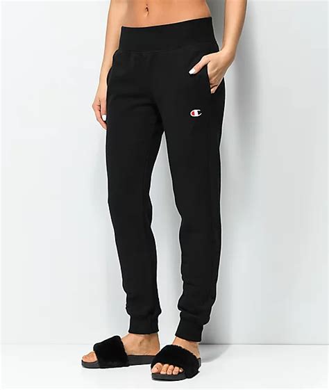 Champion Reverse Weave Black Jogger Sweatpants Zumiez