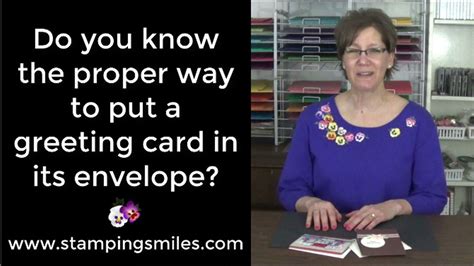 When designed correctly, your business card reminds people of the first time you met and encourages those who are interested in your products or services to get back in touch or visit your website for more information. Do you know the proper way to put a greeting card in its envelope? | Card making tips, How to ...