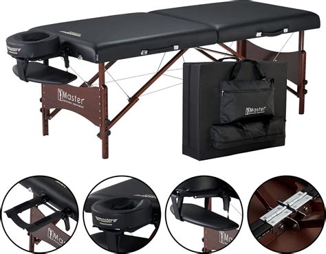 Buy Master Massage 30 Newport Portable Cable Release Massage Table Package Black Shiatsu