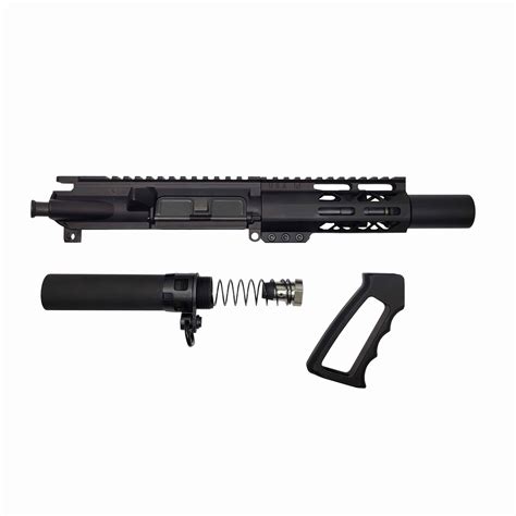 AR 15 5 56 M LOK Micro Pistol Upper Kit 5 5 Barrel In Anodized Black