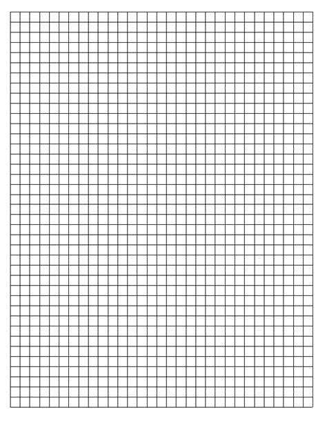 A Sheet Of Graph Paper 4 Squares To The Inch