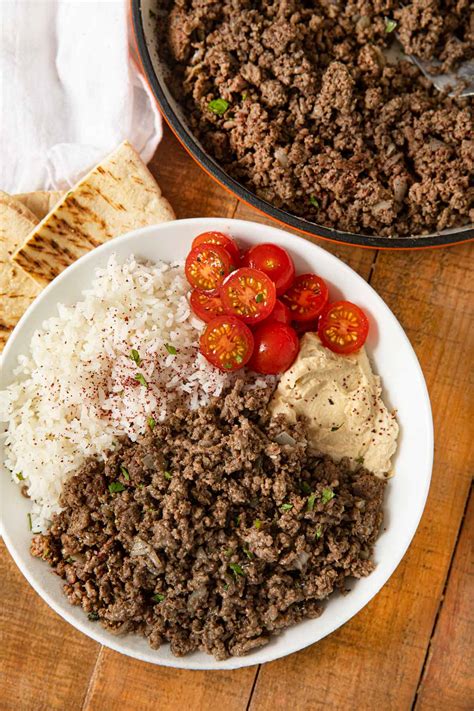 Ground Middle Eastern Beef Bowl Recipe Dinner Then Dessert