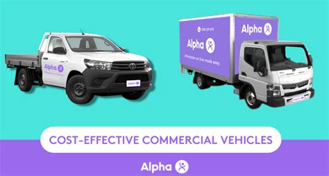 Cost Effective Commercial Vehicle Hires In Australia Alpha Car Hire