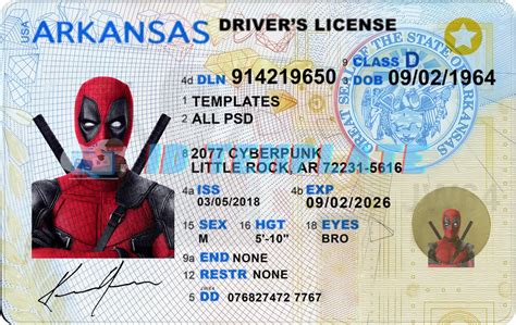 Arkansas Driving License Psd Template New 1200dpi Driving License
