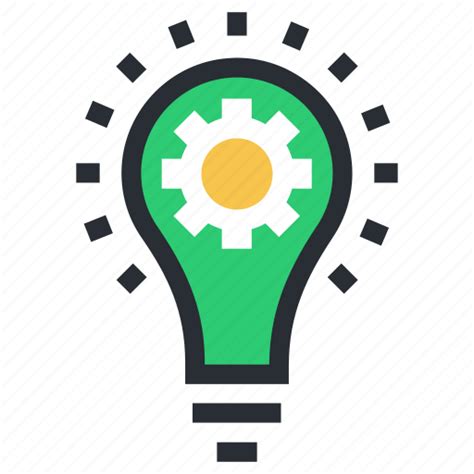 Bulb, cog, idea, innovation, invention icon