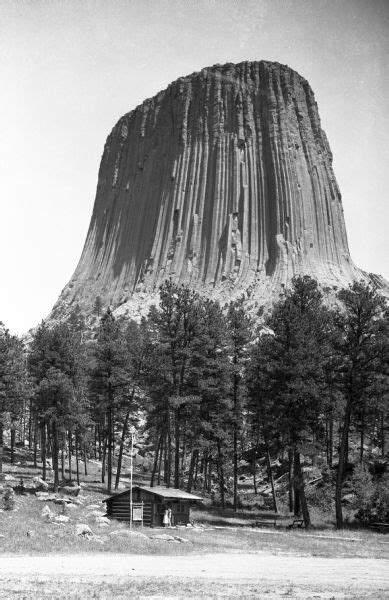 Devils Tower Photograph Wisconsin Historical Society