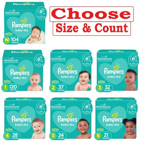 Diaper Size And Weight Chart Guide Pampers 52 Off
