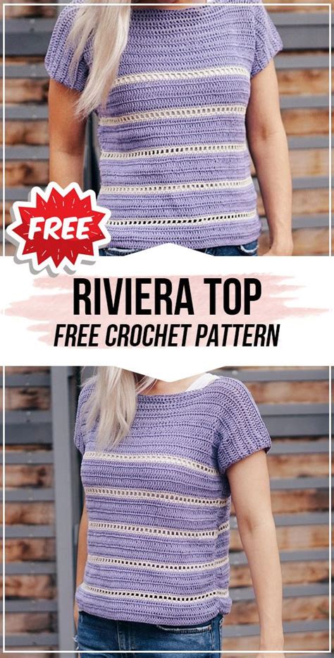 Crochet Riviera Top Free Pattern Top Crorchet Freecrocehtpattern Via