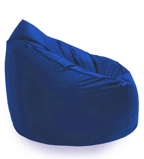 Buy Mudda Xxxl Bean Bag With Beans In Royal Blue Colour By Sattva