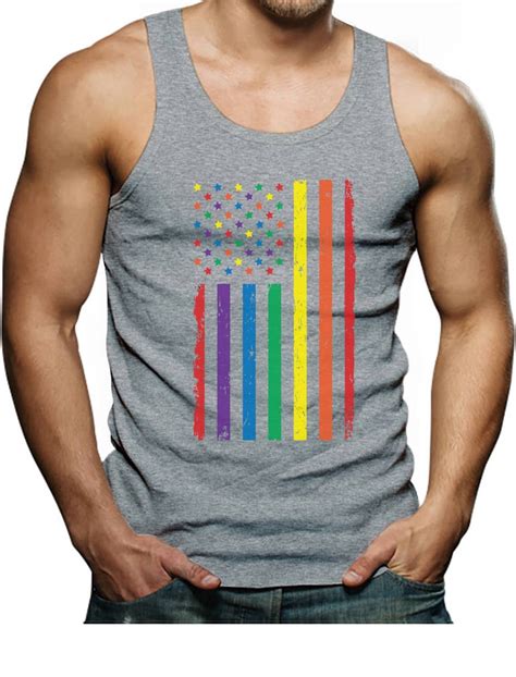 tstars mens lgbt clothing rainbow american flag gay lesbian rights support pride parade rainbow