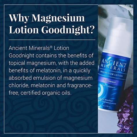 Magnesium Goodnight Lotion With Melatonin Ancient Minerals • Nascent Clinic