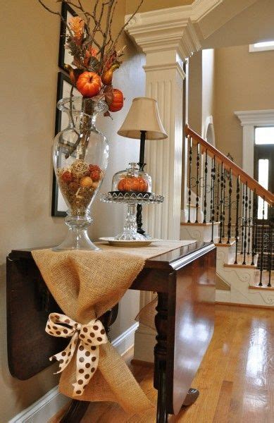 For Fall Burlap Table Runner With Bow Cute And Easy