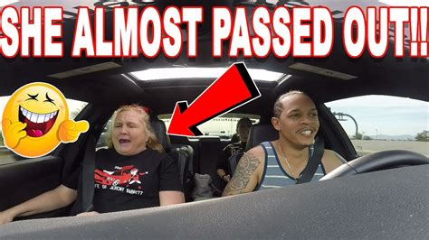 Took My Mom For A Joy Ride In The Hellcat Hilarious Youtube