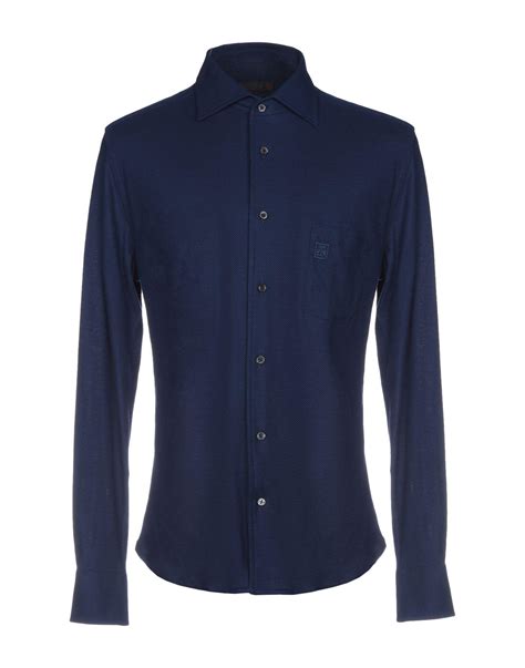 Corneliani Shirt In Blue For Men Lyst