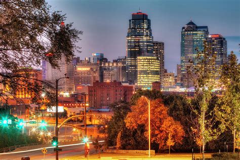 Kansas City Skyline At Sunset By Eric Bowers Photo