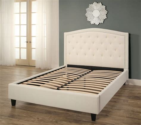 Hampton Tufted Upholstery Platform Bed QN By Abbyson Living QVC Com