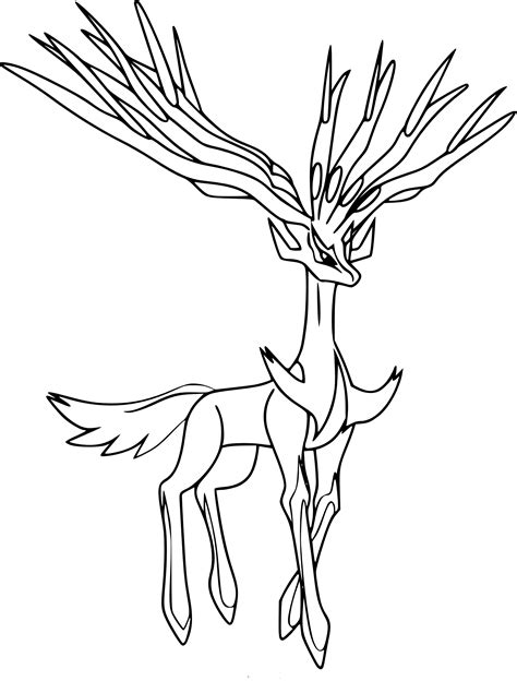 pokemon xerneas coloring pages coloring pages