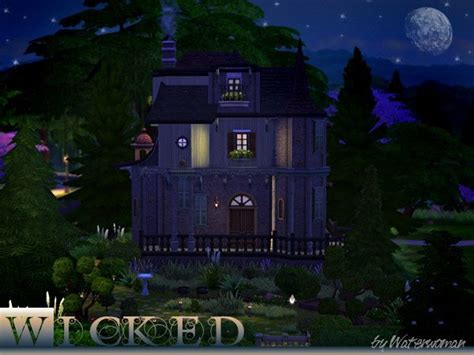 Akisima Sims Blog Halloween Special “wicked” House • Sims 4 Downloads