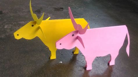 Diy Paper Crafthow To Make An Ox Youtube