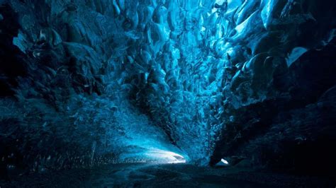 Blue Ice Cave Wallpaper Backiee