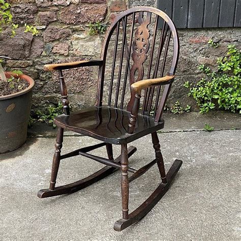 Vintage Windsor Style Rocking Chair Treasure Trove Antiques