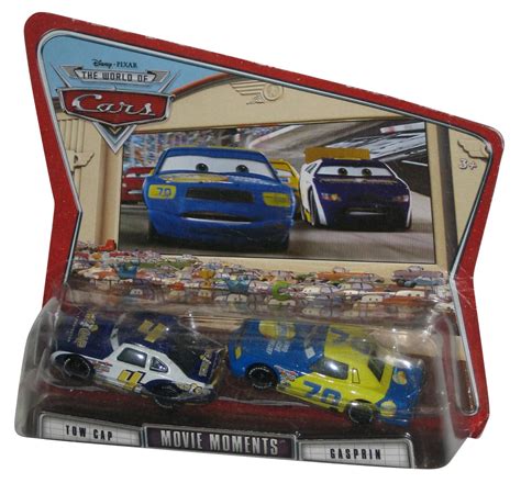 Disney Pixar Cars Movie Moments Tow Cap And Gasprin Toy Car Set