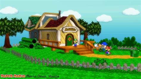 Paper Mario House Anime Wallpaper Hd