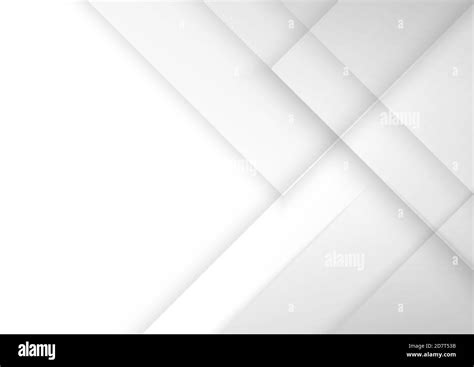 Abstract Background White And Gray Geometric Square With Shadow Vector