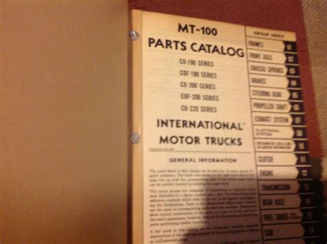 International Trucks Ihc Mt100 Mt 100 Motor Truck Parts Etsy