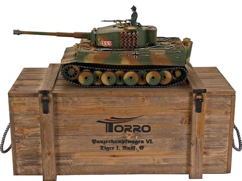 Torro 116 Rc Tiger I Tank Middle Version Tank Ir Camo Pro Edition