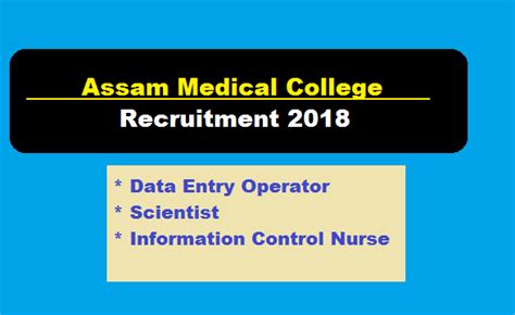Suggestions will appear below the field as you type. Assam Medical College (AMC) Recruitment 2018 - Scientists ...