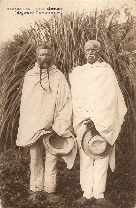 Vintage Postcard Two Hova Men Madagascar Circa 1900 Africa Photography Africa Africa Art