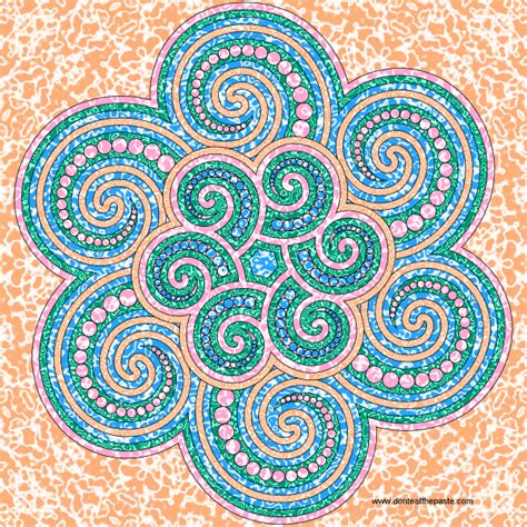 Spiral Mandala To Color Spiral Mandala Mandala Mandala Coloring