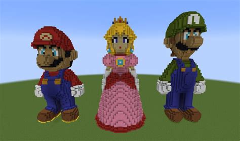 Nintendos Super Mario Mash Up Pack Minecraft Statues Minecraft Map