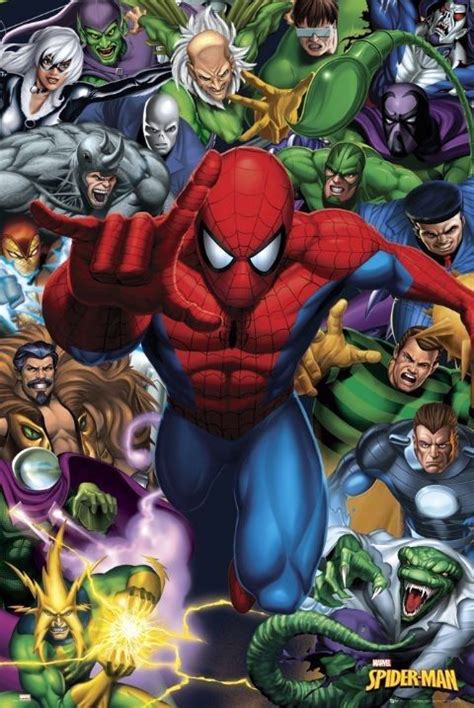 Spider Man Enemies Poster Sold At Europosters Marvel Comics