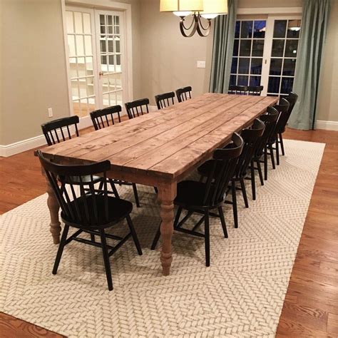 The height of your kitchen table matters. Extra Large Farmhouse Table, Long Farm Table, Custom Wood Table, Rustic Farmhouse Table, Kitchen ...
